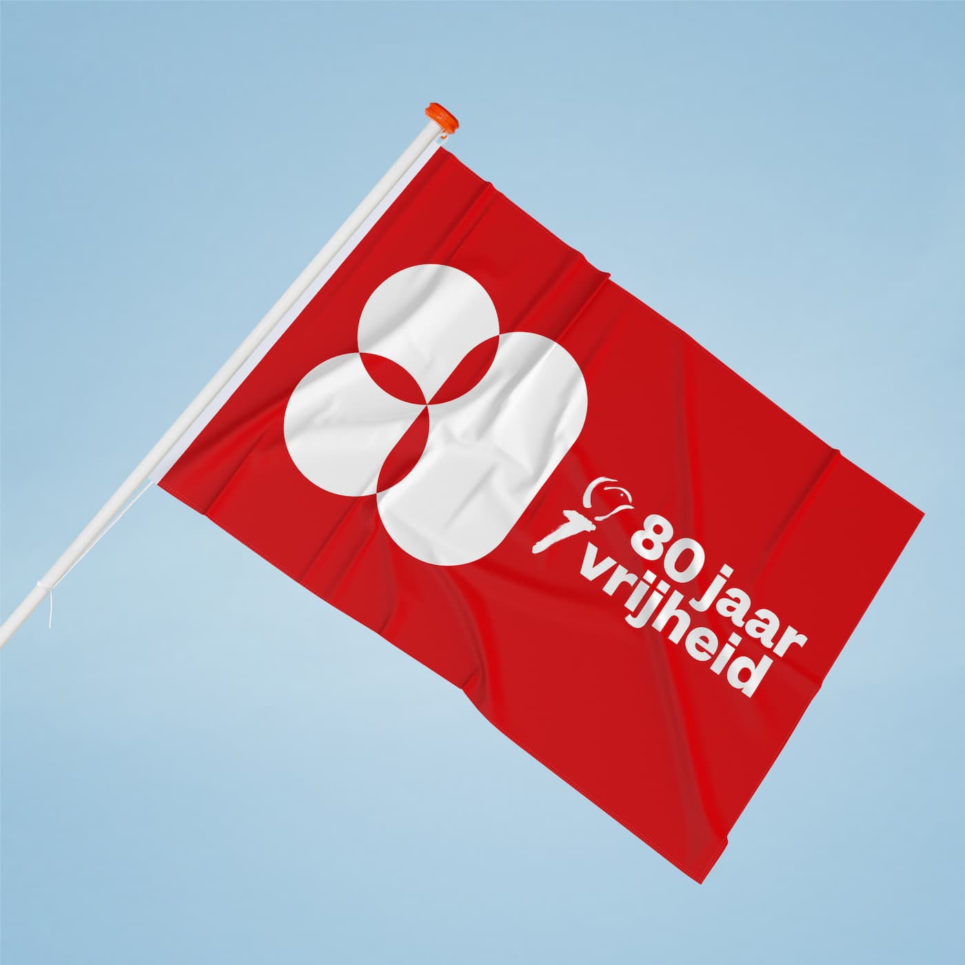 Freiheitsfahne 80 Jahre rot